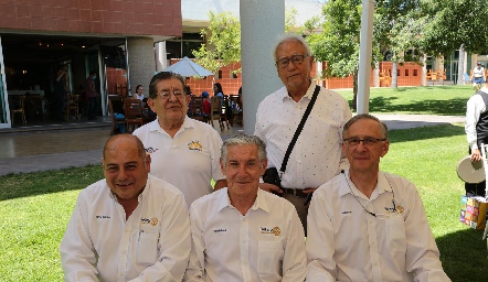  Gerardo Torres, Rafael Gerardo González, Eduardo Rueda, Gunter Daout y Raúl González.