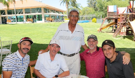  Pablo Martínez, Armando Ron, Félix Bocard, Rodolfo Narro y Alejandro Narro.