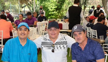  Isaac Pérez, Fernando Flores y Ricardo Torres.