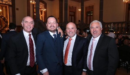  Carlos Hinojosa, Ramón Meade, Guillermo Pizzuto y Guillermo Báez.
