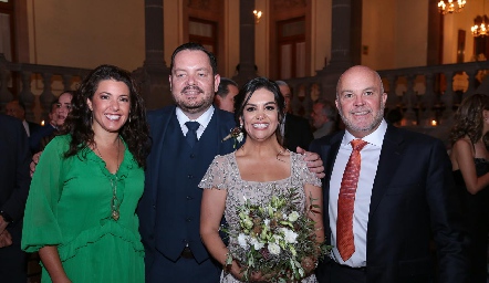  Cristina Puga, Alejandra Martínez, Ramón Meade y Guillermo Pizzuto.