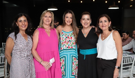  Gaby Chevaile, Maru Bárcena, María José Hernández, Kinkis Galán y Marcela Valle .