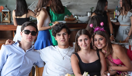  Iñaki Abaroa, Diego Gómez, María Emilia Díaz y Gabriela Fonseca.