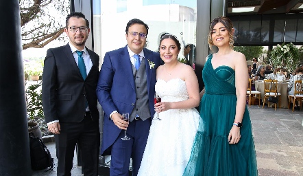  Eder Ramirez, Alejandro Puente, Aurora Pérez y Marisol Zapata.