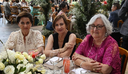  Martha Elena Gomez, Maria Gomez y Luz Maria Telles.