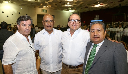  Luis Gerardo Ortuño, Fernando Marcos, Gerardo Rodríguez y Gilberto Hernández.