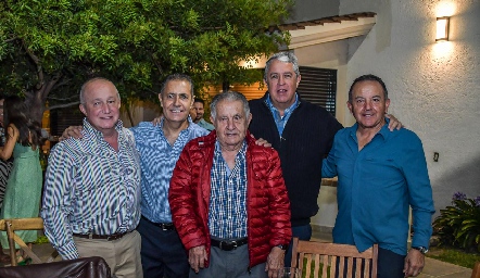  Fernando Díaz, Paco Lavín, José Manuel Lázaro, José Manuel Lázaro, Roberto Fernández y Octavio Aguillón.