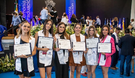 Lorenza Hinojosa, Marina Nieto, Lorena de la Garza, Renata Nava, Isabella Navarro y Valentina Nava.