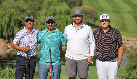  Omar Martínez, Mauricio Ávila, Rodrigo Valle y Alfredo Juárez.