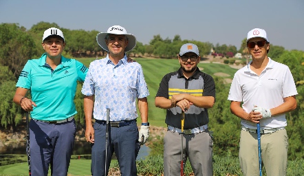  Darío Malpica, Alejandro Solís, Rodrigo Jiménez y Hugo Ávila .