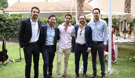  Ricardo Torres, Abraham Salgado, Juan Carlos Dibildox, José Luis Villaseñor y Beto Berrones.