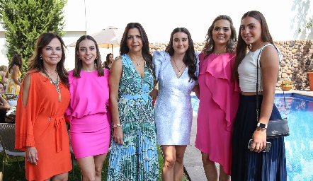  Elsa Tamez, Andrea Villasana, Mely Mahbub, Claudette Villasana, Claudette Mahbub y Emelin Feres.