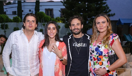  Luis del Castillo, Daniela Lavín, Efraín Barrera e Isabel Mejía.