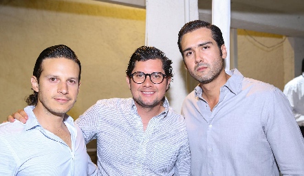  Mauricio Ramírez, Rodrigo Palos y José Iga.