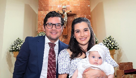  Rodrigo Palos y Yusa de la Rosa con su hijo Julián.