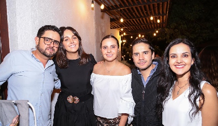  Oliver Millán, Paulina Bernal, Marisol Cabrera, Eugenio Martínez y Yolanda Aguillón.