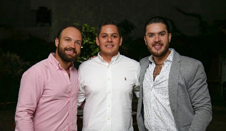  Armando Cossío, Luis Monjarás y Raúl Cossío.