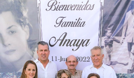  Montse Fonte y Alfonso Anaya, María del Carmen Anaya y Miguel de la Hoz, Anita Rossel y Alfonso Anaya.