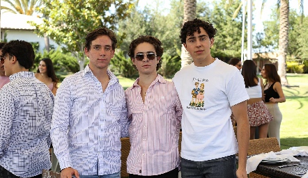  Jacobo Payán, Juan Pablo Abaroa y Jorge Morales.