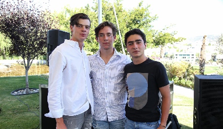  Juan Hernández, Jacobo Payán y Pablo Córdova.