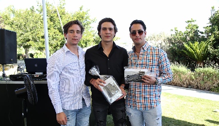  Jacobo Payán, Diego Buendía y Roberto Silva.