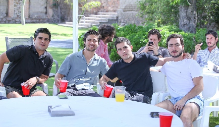  P.J. Piñero, Pollo Acevedo, Julio Córdova y Mateo Guerra.