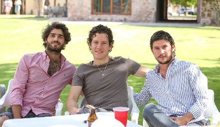  Santiago Gómez, Alejandro de la Rosa y Chema Andrés.