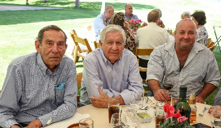  Carlos Díaz, Guillermo Kaiser y Tirso Carpizo.