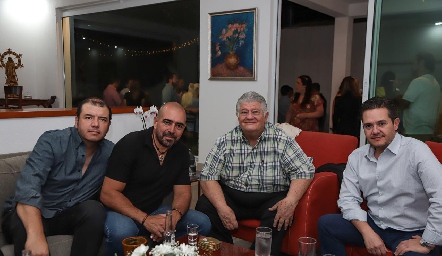  David Regil, Germán de Luna, Carlos Loperena y Alex Pérez.