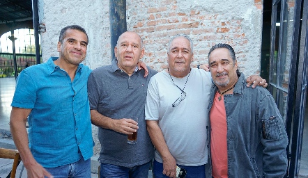  Manuel Molina, Sergio Medina, René Hernández y Fidelmar Mejía.