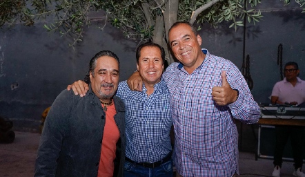  Fidelmar Mejía, Alberto Aguilar y Johan Werge.