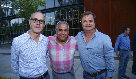  Alejandro Ortiz, Rubén Altamirano y Oscar Cabrera.