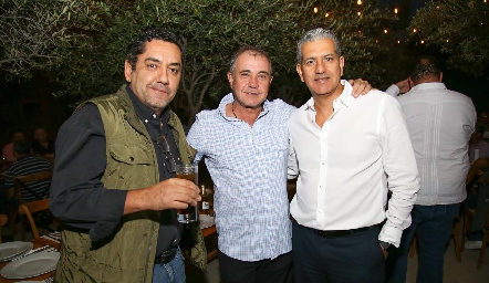  El Five, Javier Alcalde y Tony Madrigal.