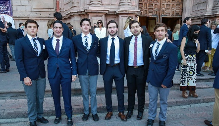  Patricio Ordiozola, Chente Azcona, Pato Vera, Mateo Guerra, Juan Pablo Payán y Daniel Carreras.