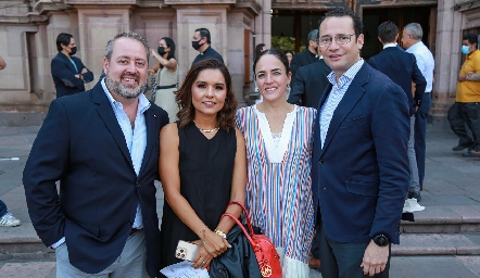  Daniela Carreras, Lorena Torres, Nancy Puente y Xavier Nava.
