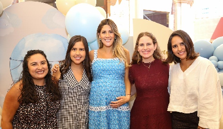  Gaby Pardo, Sofi Mora, Martha de la Rosa, Cecilia Velasco y Cristina Dávila.