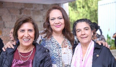  Geis Contreras, Lupita Secord y Lourdes Achotegui.