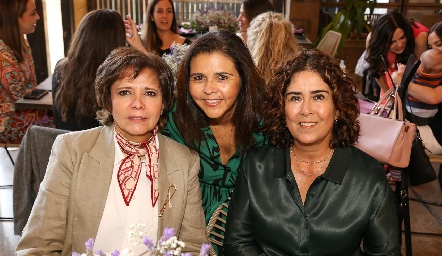 Clara Duarte, Paty Valadés y Sandra Galván.