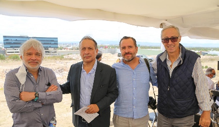  Alejandro de las Peñas, Oscar Cadena, Carlos Pérez y Federico Mac Gregor.