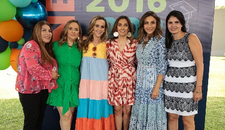  Lolis Rocha, María José Ejarque, Maricarmen Ayala, Nuria Ejarque, Ale Dip y Liz Alcalde.