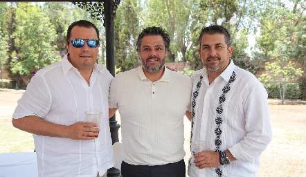  Marco Loredo, Fernando de los Santos y Alejandro Martínez.
