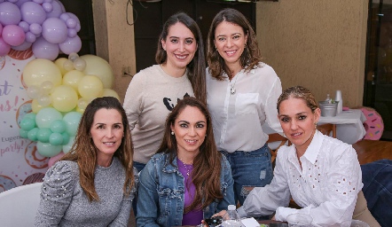  Jacky Villalba, Mónica Cano, Eunice Camacho, Maricarmen Mejía y María Torres.