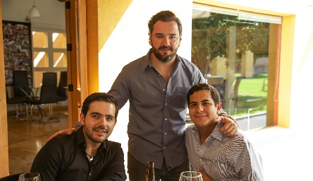  Luis Alberto Mahbub, Mauricio Mahbub y Rodrigo Villasana.