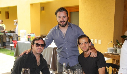  Luis Antonio y Luis Alberto Mahbub con Samer Medlich.