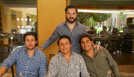  Roberto Fernández, Juan Carlos Díaz de León, Luis Alberto Mahbub y Mario Martell.