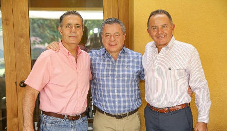José Manuel Lázaro, Lisandro Bravo y Octavio Aguillón.