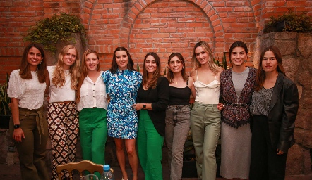  Mónica Medlich, Ingrid Velasco, Pau Martínez, Claudette Villasana, Sofía Leiva, Ana Sofía Rodríguez, Anna Ortuño, Tere Cadena y Montse Barral.