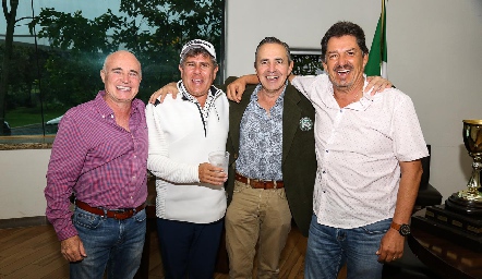 Tomás Alcalde, Galo Galván, Gerardo Valle y Dagoberto Castillo.