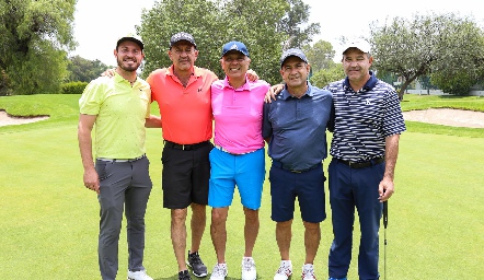  Octavio Aguillón, Miguel Abud, Ariel Álvarez, Víctor Ortiz y José Eduardo Maza.