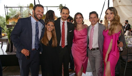  Mauricio Espinosa, Lucía Díaz, Fernando Díaz de León, Andrea Barbosa, Alejandro Rueda y Elena Pérez.